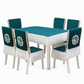 🪑🦢 Ensemble Nappe et Housses de Chaise de Salle à Manger – Matelassé Élégant, Broderie Cygne et Protection Durable