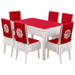 🪑🦢 Ensemble Nappe et Housses de Chaise de Salle à Manger – Matelassé Élégant, Broderie Cygne et Protection Durable