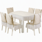 🪑🦢 Ensemble Nappe et Housses de Chaise de Salle à Manger – Matelassé Élégant, Broderie Cygne et Protection Durable