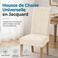 🪑✨ Housse de Chaise en Jacquard Extensible – Tissu Très Élastique, Motif Tissé Texturé et Ajustement Universel