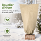 🌨️🌿 Housse d’Hivernage pour Plantes – Non-Tissé 80 g, Respirante et Cordon de Serrage