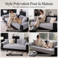 🛋️❄️ Housse de Coussin de Canapé en Peluche Antidérapante – Chaleur Hivernale, Maintien Antidérapant et Confort Moelleux