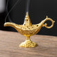 🪔🌫️ Brûle-encens vintage style lampe de génie – Décoratif, compact et en métal