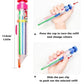 🖍️🎨 Crayons de couleur à bouton-poussoir 8 en 1 – Huit couleurs, rechargeables et faciles à transporter