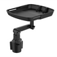 🚗 Car Cup Holder Tray: 360° Swivel, Extendable Surface, Phone Slot, Tool-Free Install