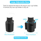 🚗 Car Cup Holder Tray: 360° Swivel, Extendable Surface, Phone Slot, Tool-Free Install