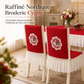 🪑🦢 Ensemble Nappe et Housses de Chaise de Salle à Manger – Matelassé Élégant, Broderie Cygne et Protection Durable