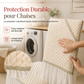 🪑🦢 Ensemble Nappe et Housses de Chaise de Salle à Manger – Matelassé Élégant, Broderie Cygne et Protection Durable