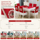 🪑🦢 Ensemble Nappe et Housses de Chaise de Salle à Manger – Matelassé Élégant, Broderie Cygne et Protection Durable