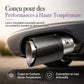 🚙✨ Embout d'Échappement de Voiture avec Lumière LED – Coque en Fibre de Carbone, Effet de Flamme et Installation Sportive