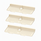 🚿🧽 Tapis Anti-Éclaboussures pour Robinet en Silicone Alimentaire – Canaux Inclinés, Découpable et Épaissi