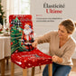 🎄🪑 Housse de Chaise Extensible de Noël – Dossier Haut, Ajustement Parfait et Décoration Festive