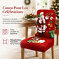 🎄🪑 Housse de Chaise Extensible de Noël – Dossier Haut, Ajustement Parfait et Décoration Festive