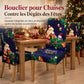 🎄🪑 Housse de Chaise Extensible de Noël – Dossier Haut, Ajustement Parfait et Décoration Festive