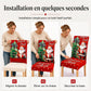 🎄🪑 Housse de Chaise Extensible de Noël – Dossier Haut, Ajustement Parfait et Décoration Festive