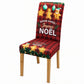 🎄🪑 Housse de Chaise Extensible de Noël – Dossier Haut, Ajustement Parfait et Décoration Festive