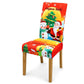 🎄🪑 Housse de Chaise Extensible de Noël – Dossier Haut, Ajustement Parfait et Décoration Festive