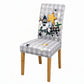 🎄🪑 Housse de Chaise Extensible de Noël – Dossier Haut, Ajustement Parfait et Décoration Festive