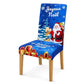 🎄🪑 Housse de Chaise Extensible de Noël – Dossier Haut, Ajustement Parfait et Décoration Festive
