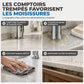 🚿🧽 Tapis Anti-Éclaboussures pour Robinet en Silicone Alimentaire – Canaux Inclinés, Découpable et Épaissi