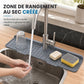 🚿🧽 Tapis Anti-Éclaboussures pour Robinet en Silicone Alimentaire – Canaux Inclinés, Découpable et Épaissi