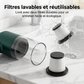 🧹🔋 Kit Aspirateur Sans Fil Haute Puissance pour Voiture – 10000 Pa, 400 g et Filtre HEPA Lavable