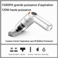 🧹🔋 Kit Aspirateur Sans Fil Haute Puissance pour Voiture – 10000 Pa, 400 g et Filtre HEPA Lavable