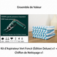 🧹🔋 Kit Aspirateur Sans Fil Haute Puissance pour Voiture – 10000 Pa, 400 g et Filtre HEPA Lavable