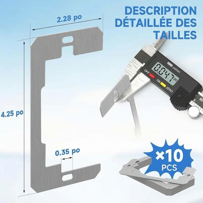 🔌📐 Entretoise Métallique pour Plaque Murale – Pose Affleurante, Rattrapage de Profondeur et Lots de 5 à 100