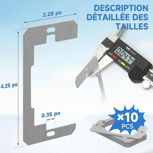 🔌📐 Entretoise Métallique pour Plaque Murale – Pose Affleurante, Rattrapage de Profondeur et Lots de 5 à 100