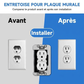 🔌📐 Entretoise Métallique pour Plaque Murale – Pose Affleurante, Rattrapage de Profondeur et Lots de 5 à 100