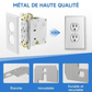 🔌📐 Entretoise Métallique pour Plaque Murale – Pose Affleurante, Rattrapage de Profondeur et Lots de 5 à 100