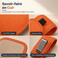 🕶️🚙 Porte-Lunettes Magnétique pour Pare-Soleil – Double Pince, Cuir Doublé et Range-Cartes Intégré