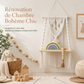 🪴✨ Étagère Murale Suspendue en Macramé – Tissée à la Main, Plateau en Bois et Style Bohème