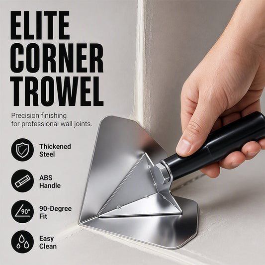 🧱📐 Truelle d'Angle en Acier Inoxydable – Lame Précise 0,8 mm, Angles Intérieurs et Extérieurs et Manche Ergonomique ABS