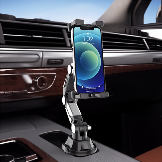 🚘📲 Support Pliable pour Tablette sur Porte-Gobelet – Réglable, Compact et Multi-Angles