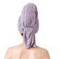 Serviette de séchage capillaire en microfibre avec bande élastique