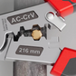 Pince à dénuder et à sertir en acier inoxydable 2-en-1
