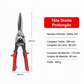 Pince à dénuder et à sertir en acier inoxydable 2-en-1