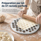 🥟🍴 Moule à Raviolis en Alliage d’Aluminium à 37 Cavités – Rapide, Uniforme et Facile à Utiliser