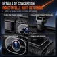 🎥🛰️ Dashcam F100 à 4 Objectifs – Enregistrement 1080P, Vision Nocturne Infrarouge et GPS Synchronisé