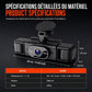 🎥🛰️ Dashcam F100 à 4 Objectifs – Enregistrement 1080P, Vision Nocturne Infrarouge et GPS Synchronisé