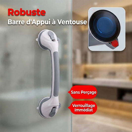 🚿🤝 Barre d’Équilibre à Ventouses Sans Perçage – Amovible, Réutilisable et Disponible en Deux Longueurs