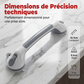 🚿🤝 Barre d’Équilibre à Ventouses Sans Perçage – Amovible, Réutilisable et Disponible en Deux Longueurs