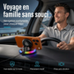 📱🚘 Support de Téléphone pour Voiture avec Charge Sans Fil – Puissance 15 W, Rotation 360° et Éclairage RGB