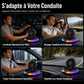 📱🚘 Support de Téléphone pour Voiture avec Charge Sans Fil – Puissance 15 W, Rotation 360° et Éclairage RGB