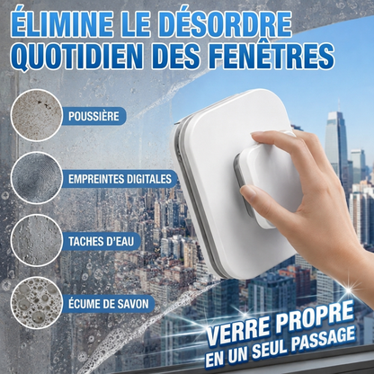 🪟🧼 Nettoyeur de Vitres Magnétique Double Face – Puissant, Rapide et Sans Traces