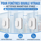🪟🧼 Nettoyeur de Vitres Magnétique Double Face – Puissant, Rapide et Sans Traces