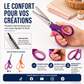 ✂️🧵 Ciseaux à cranter pour couture et loisirs créatifs – Lames en acier inoxydable, bord festonné et prise en main confortable