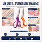 ✂️🧵 Ciseaux à cranter pour couture et loisirs créatifs – Lames en acier inoxydable, bord festonné et prise en main confortable